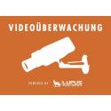 Warn-Aufkleber - Video mit Logo LUPUS
