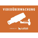 Video surveillance accessories warning sticker (video 148x105 mm)-AU1320