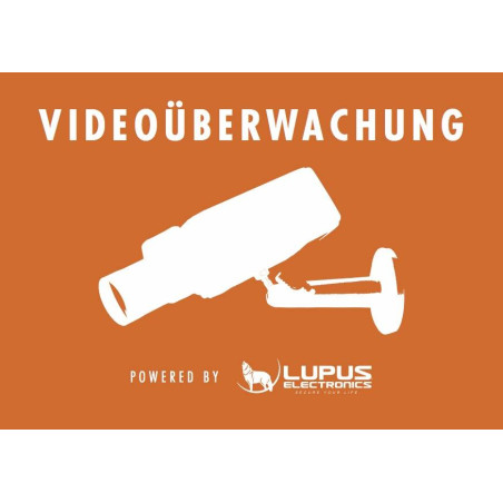 Videoüberwachung Zubehör-Warn-Aufkleber (Video 148x105 mm)-AU1320