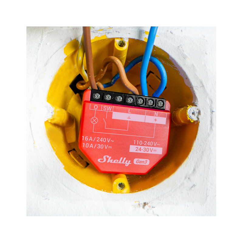 Shelly · Unterputz · "1PM Gen3" · 2er Pack · Relais · max 16A · 1 Kanal · WLAN · BT - 235900 - 3