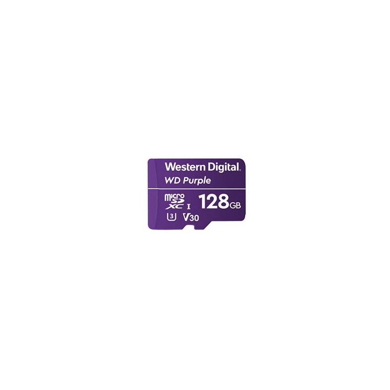 Flash SecureDigitalCard (microSD) 128GB - WD Purple 192951 Western Digital 1 - Artmar Electronic & Security AG
