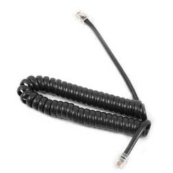 SNOM replacement handset spiral cable D7XX BLACK 100480 Snom 1 - Artmar Electronic & Security AG