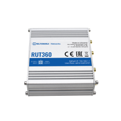 Teltonika Router 4G Industriell - 2 Ethernet-Anschlüsse RJ45 Fast Ethernet - 4G (LTE) Kategorie 6 bis zu 300Mbps - 2x Eingänge +