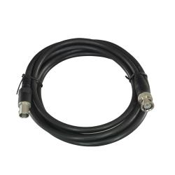 Prepared coaxial cable - BNC male to BNC female - Coaxial RG59 - Length 2 m - Color black - Robust construction BNC1-20