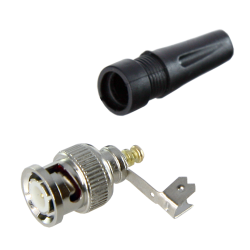 SAFIRE connector - BNC to screw - Compatible with any cable - Universal, no crimper needed - Only requires one screw