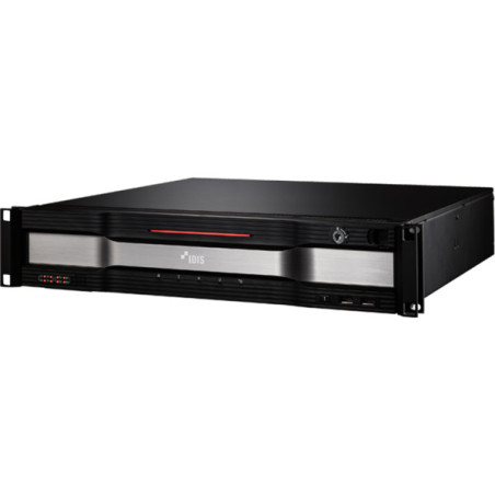 IDIS IP-Rekorder, 64 Kanäle IP, 8x SATA, 4 TB verbaut, NDAA, schwarz - 1