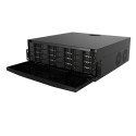 Grundig SMART IP-Rekorder, 256 Kanäle IP, 16x SATA à 16 TB, 64 GB verbaut, schwarz - GU-RN-AT816256N - 1