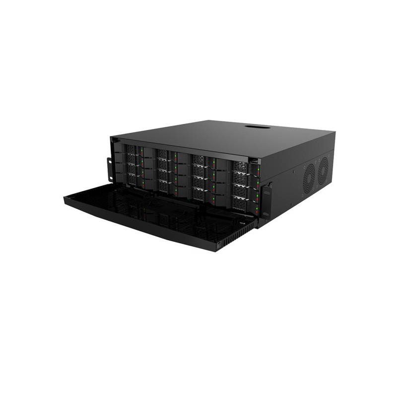 Grundig SMART IP-Rekorder, 256 Kanäle IP, 16x SATA à 16 TB, 64 GB verbaut, schwarz - GU-RN-AT816256N - 1