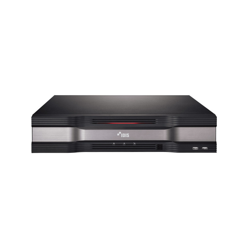 IDIS IP-Rekorder, 32 Kanäle IP, 6x SATA, 2 TB verbaut, eingebauter 16 Kanal PoE-Switch, NDAA, schwar - DR-6532P-A/4TB/EU - 1