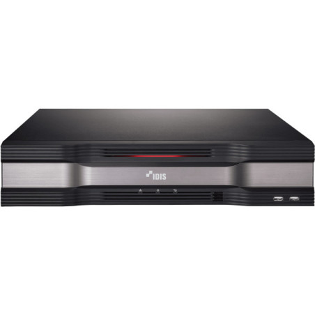 IDIS IP-Rekorder, 32 Kanäle IP, 6x SATA, 2 TB verbaut, eingebauter 16 Kanal PoE-Switch, NDAA, schwar - DR-6532P-A/4TB/EU - 1