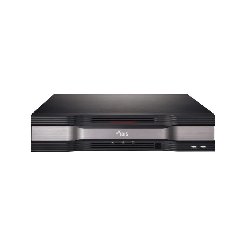 IDIS IP-Rekorder, 16 Kanäle IP, 6x SATA, 2 TB verbaut, eingebauter 16 Kanal PoE-Switch, NDAA, schwar - DR-6516P-A/2TB/EU - 1