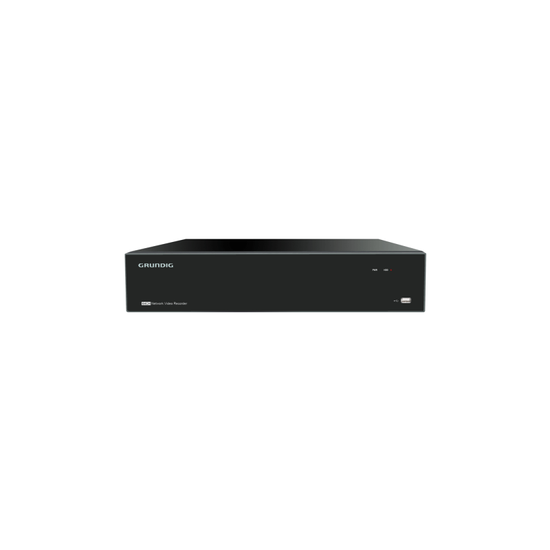 Grundig IP-Rekorder, 64 Kanäle, max. 8MP, H.265+, 8 SATA à 12TB - GU-RN-AP8864N - 1