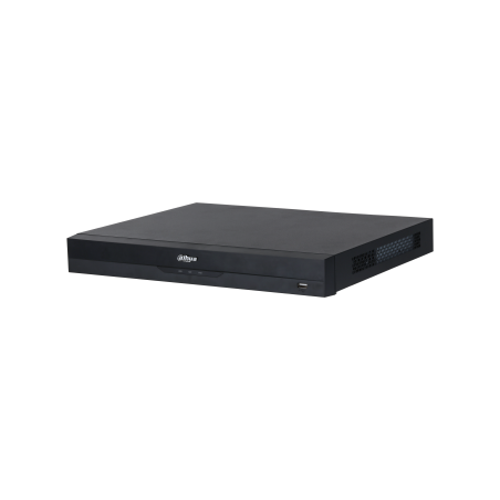 Dahua IP-PoE-Rekorder, 16 Kanäle IP, 16 Kanäle PoE, 2x SATA à 16 TB, 1U, schwarz - DHI-NVR4216-16P-EI - 1