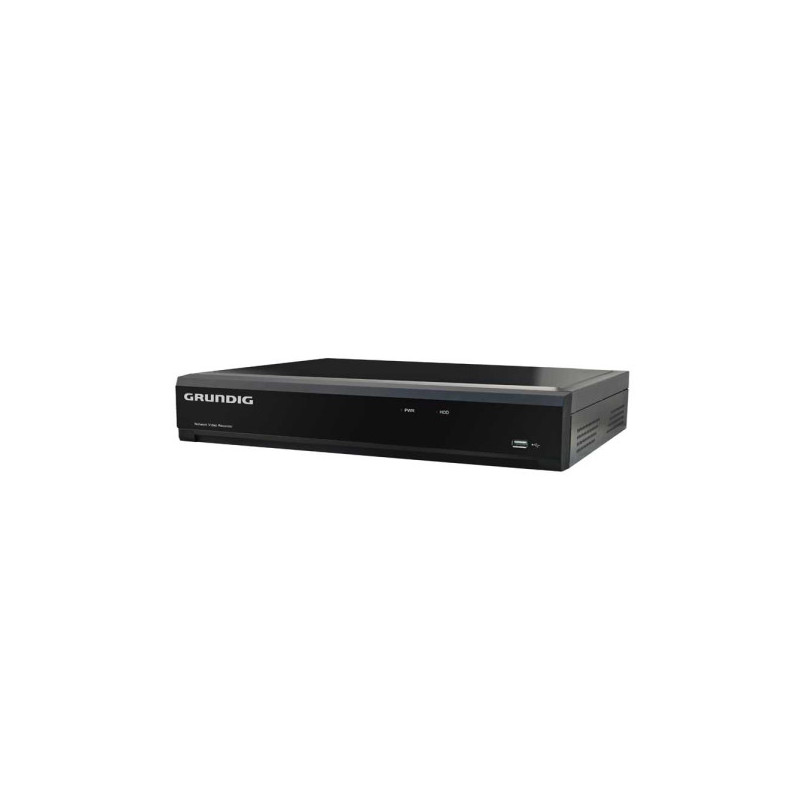 Grundig SMART IP-Rekorder, 16 Kanäle, max. 8MP, H.265+, 3 SATA à 10TB - GU-RN-AP8216N - 1