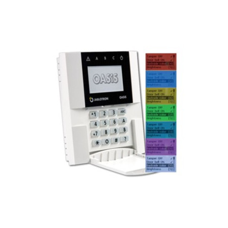 JA-81E-RGB Jablotron Bedienteil mit Leser, Farbe, verdrahtet - JA-81E-RGB - 1