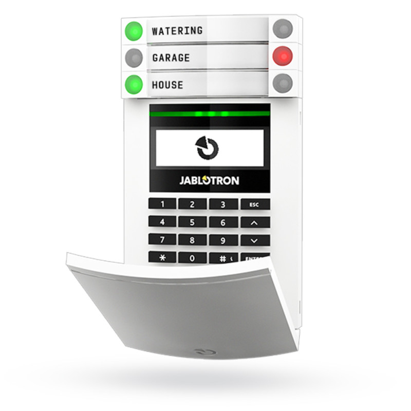 JA-154E-WH Jablotron Funk-Bedienteil mit LCD-Display, Codetastatur und Leser, weiß - JA-154E - 3