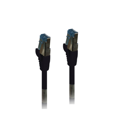 Patchkabel RJ45, CAT6A 500Mhz,10m, schwarz, S-STP(S/FTP), PUR(Au? en/Outdoor/Industrie), AWG26, Synergy 21 - 133085 - 1