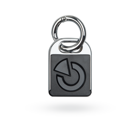 Jablotron RFID-Schlüsselanhänger schwarz/chrom - 1