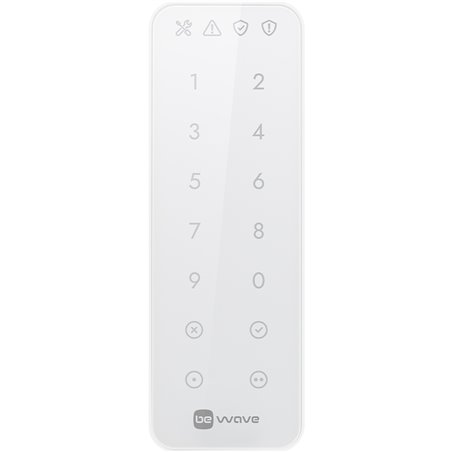 Satel BeWave wireless code keypad, 868 - 868.6 MHz, white