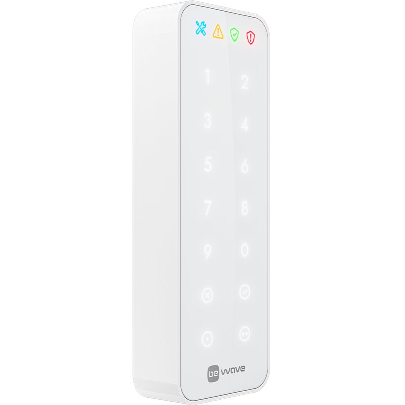 Satel BeWave wireless code keypad, 868 - 868.6 MHz, white