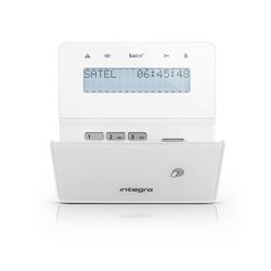Satel Integra wireless LCD keypad, integrated reader