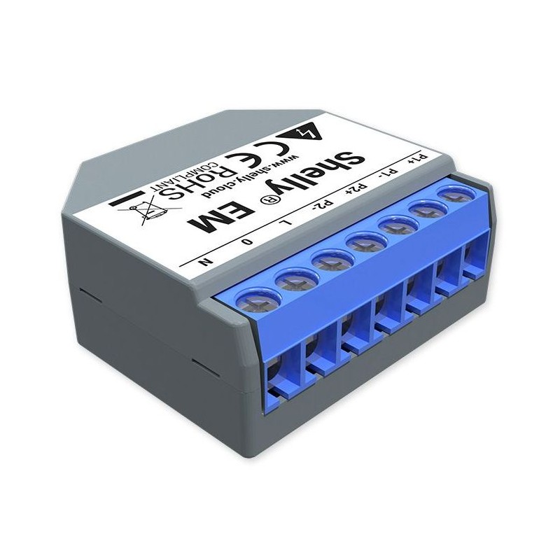 Shelly · Unterputz · "EM" · Stromzähler · max. 2x 120A · Ohne Klemmen · Messfunktion · WLAN - 183257 - 3
