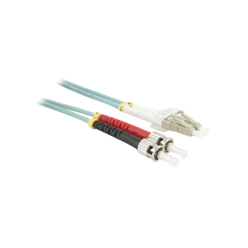 LWL-2-Faser-Patchk. 2mtr.LC-ST, 50/125um, OM3, AD3mm, Synergy 21 - 102494 - 2