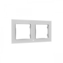 Shelly · Flush-mounted accessories · "Wall Frame 2" · Wall switch frame 2-way · White - 209837 - 2