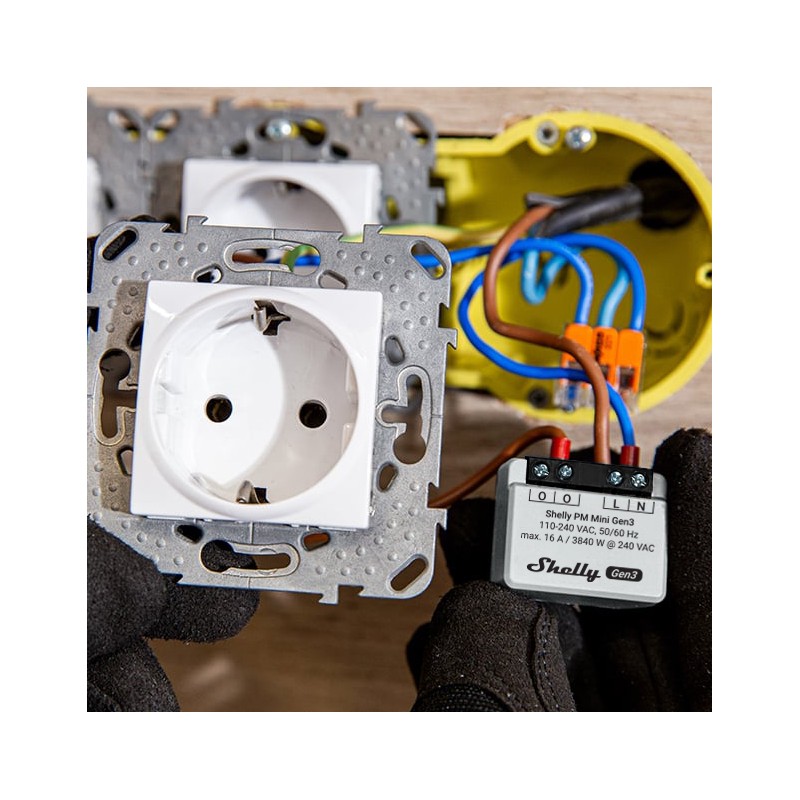 Shelly · Flush-mounted · "Plus PM Mini Gen. 3" · WLAN · BT - 222761 - 6