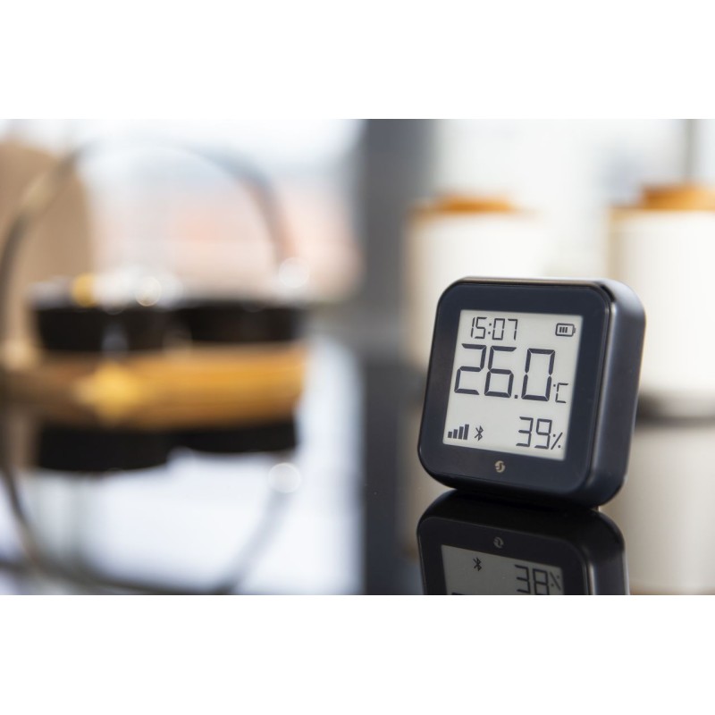 Shelly · Plug & Play · "H&T Gen. 3 Matte Black" · Temperatur- & Feuchtigkeitssensor · WLAN · BT · USB C / Batterie (n.e.) - 2