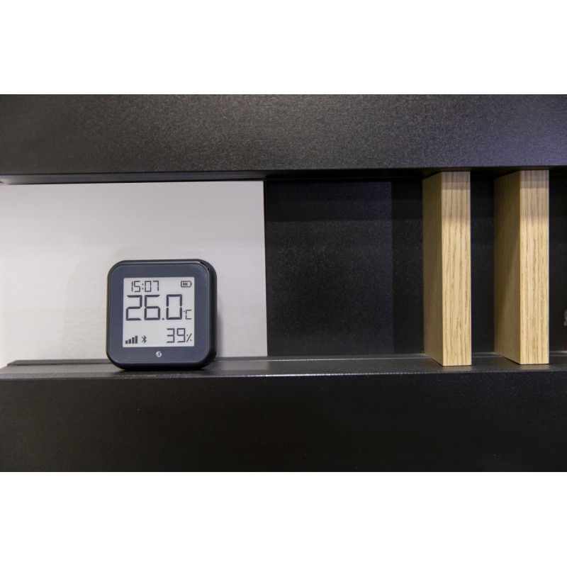 Shelly · Plug & Play · "H&T Gen. 3 Matte Black" · Temperatur- & Feuchtigkeitssensor · WLAN · BT · USB C / Batterie (n.e.) - 2
