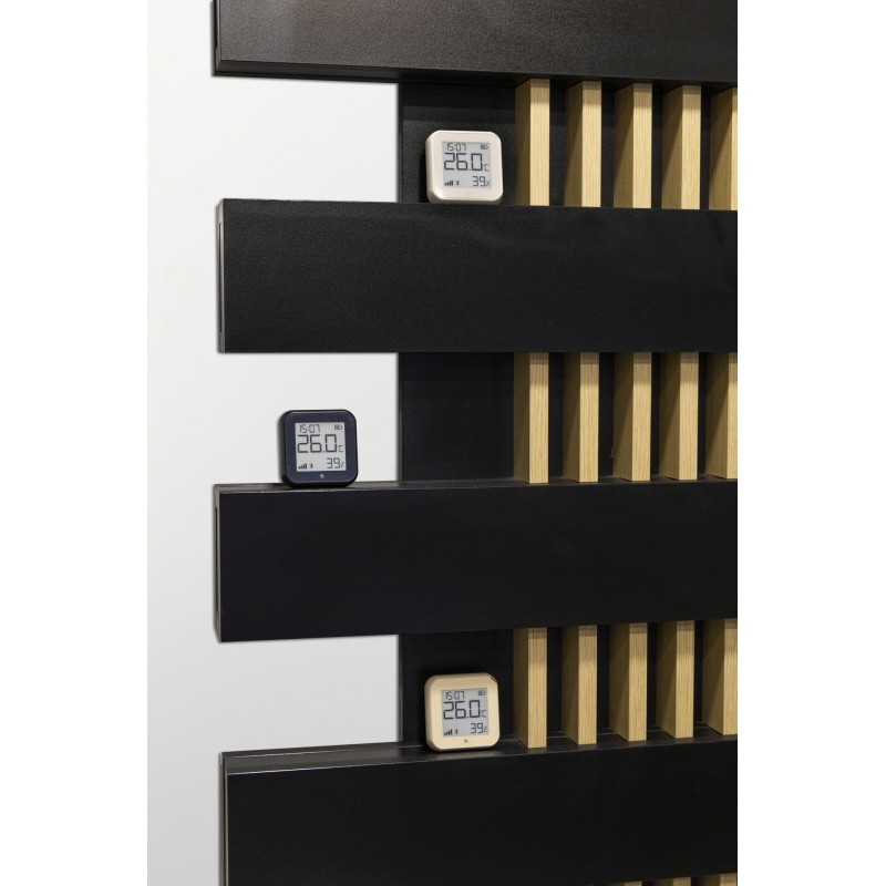 Shelly · Plug & Play · "H&T Gen. 3 Mocha" · Temperatur- & Feuchtigkeitssensor · WLAN · BT · USB C / Batterie (n.e.) - 222765 