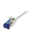 Patch cable RJ45, CAT6A 500Mhz,10m, gray, U/FTP, slimline round d 3.8mm, TPE(Superflex), AWG32, Synergy 21 - 193816 - 2
