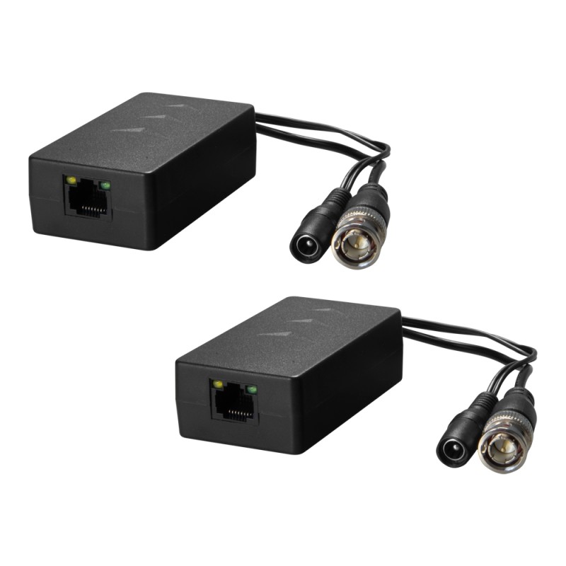 Passiver Transceiver durch verdrilltes Paar - Optimiert für HDTVI, HDCVI und AHD - 1 Videokanal und Stromversorgung - Anschluss 