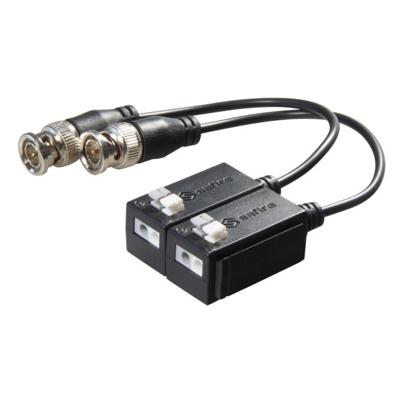 Passiver Transceiver durch Twisted Pair SAFIRE - Optimiert für HDTVI, HDCVI und AHD - 1 Videokanal - Passiv, Verbinder der 2 Pin