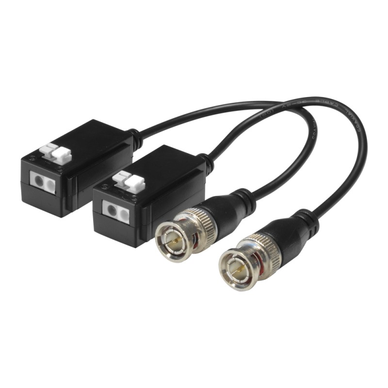 Passiver Transceiver durch Twisted Pair SAFIRE - Optimiert für HDTVI, HDCVI und AHD - 1 Videokanal, PoC - Passiv, Verbinder der 