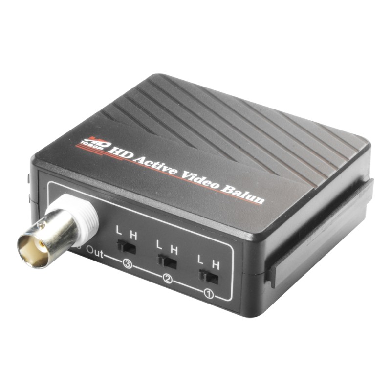 Aktiver Transceiver - Optimiert für HDTVI / HDCVI / AHD - 1 Videokanal - BNC/UTP 4 Pins - Umfang: 400 ~ 700 m - Empfänger / komp