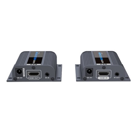 HDMI Aktiver Extender - Sender und Empfänger - Umfang 40 m / bis 1080p - Über Cat-UTP-Kabel 6 - Gleichstrom 5 V im Sender und Po