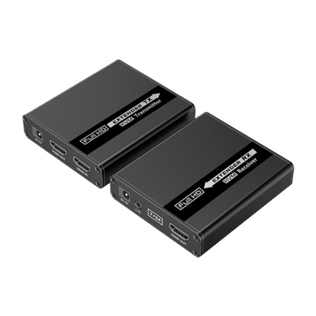 HDMI/USB-Extender über Ethernet-Kabel CAT6/6A/7 - Sender und Empfänger - Reichweite 70 m - Bis 1080p - Unterstützt PCM/LPCM/DTS 