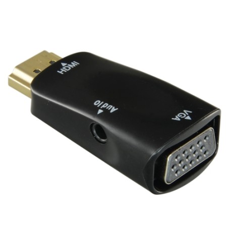 HDMI zu VGA+Audioadapter - Passiv, benötigt keine Stromversorgung - Wandeln Sie einen HDMI-Ausgang in VGA + Audio um - Auflösung