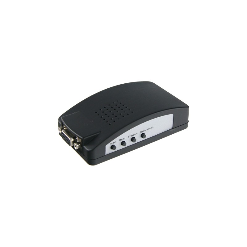 Videoadapter - Eingänge: VGA, SVIDEO oder Video BNC - Ausgang: VGA - Mehrere Auflösungen werden unterstützt - NTSC-, PAL- und SE