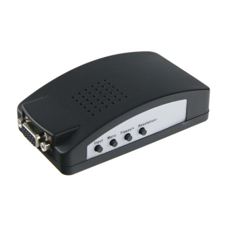 Videoadapter - Eingänge: VGA, SVIDEO oder Video BNC - Ausgang: VGA - Mehrere Auflösungen werden unterstützt - NTSC-, PAL- und SE