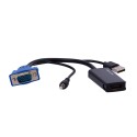 VGA+Audio Adapter zu HDMI - Konvertiert einen VGA+Audioausgang in HDMI - Auflösung 1080p/720p - VGA+Audioeingang - HDMI-Ausgang 