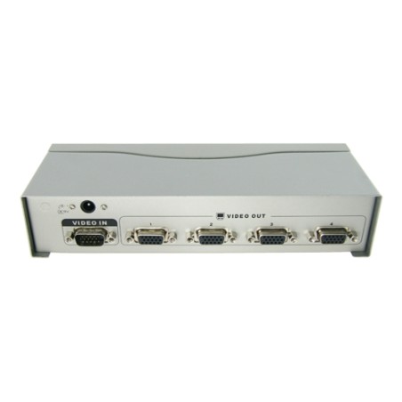 VGA Signal Multiplikator - 1 VGA-Eingang - 4 VGA-Ausgänge - VGA, SVGA, XGA, Multisync - Maximale Entfernung zu Monitoren: 65 Met