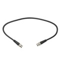 Vorbereitetes Koaxialkabel - BNC-Stecker auf BNC-Stecker - Koaxial RG59 - Länge 0,5 m - Zum Anschluss von Balune-Buchse an DVR -