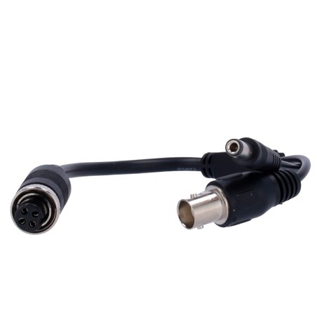 BNC-Adapter - 250 mm Lang - Luftfahrt-Buchse - 2 BNC-Buchse und 2 DC-Stecker - Passt Signal für Recorder an - Für X-Security tra