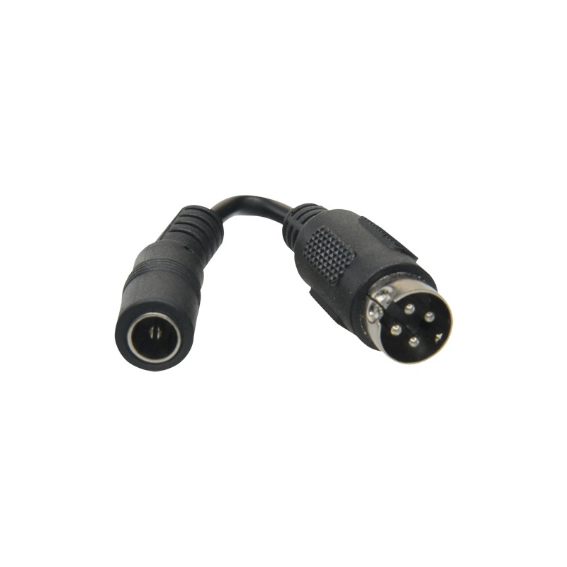 DC Adapter - 105 mm Long - Mini-DIN Socket - Standard Plug - Adapts Standard Power Supply - For SAFIRE Recorders - CON-DC-HIK -