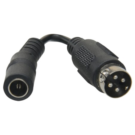 DC Adapter - 105 mm Long - Mini-DIN Socket - Standard Plug - Adapts Standard Power Supply - For SAFIRE Recorders - CON-DC-HIK -