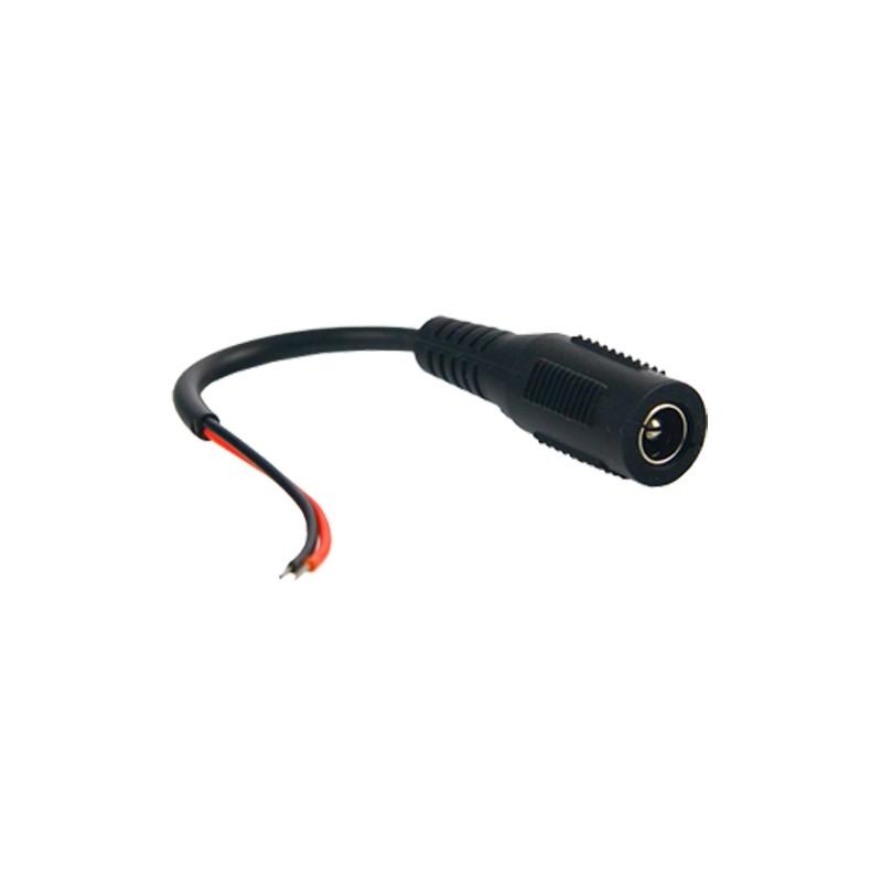 Red/Black parallel cable - 400 mm long - Positive/negative terminals - Standard socket - Screw terminals - Allows a direct