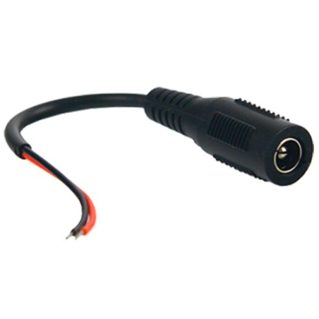 Red/Black parallel cable - 400 mm long - Positive/negative terminals - Standard socket - Screw terminals - Allows a direct